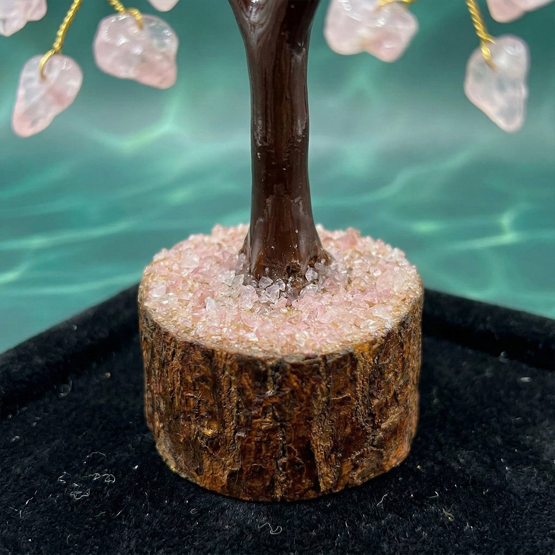 Rose Quartz Gemstone Leaves (Natural)