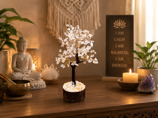 Selenite Crystal Tree
