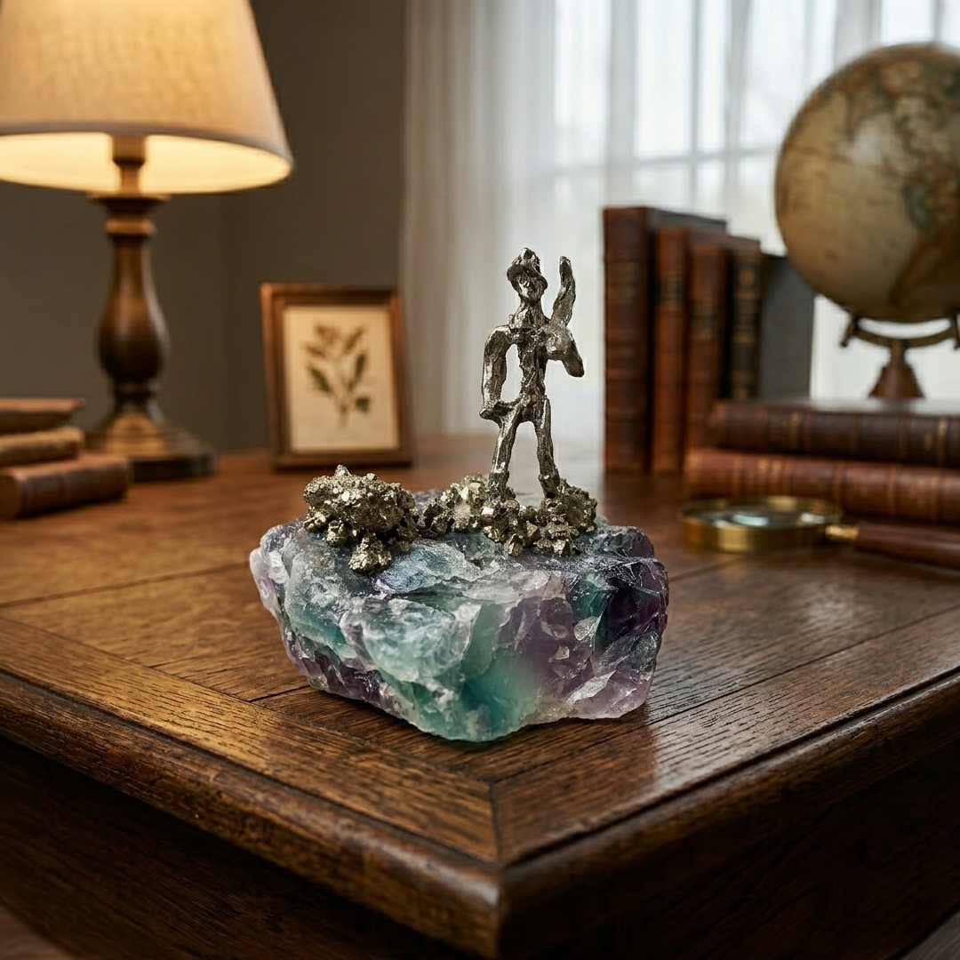Pyrite Miner Prosperity Figurine