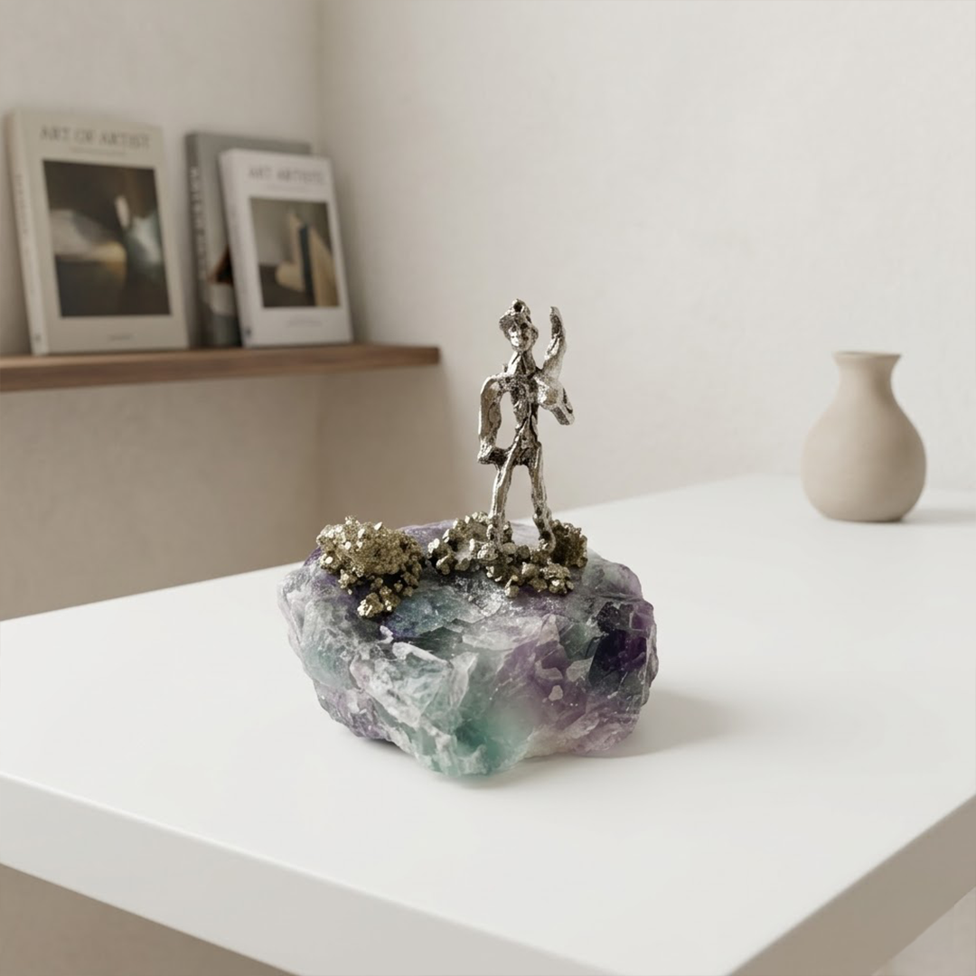 Pyrite Miner Prosperity Figurine