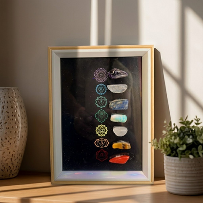 7 Chakra Healing Crystal Frame