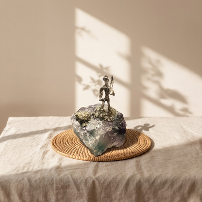 Pyrite Miner Prosperity Figurine