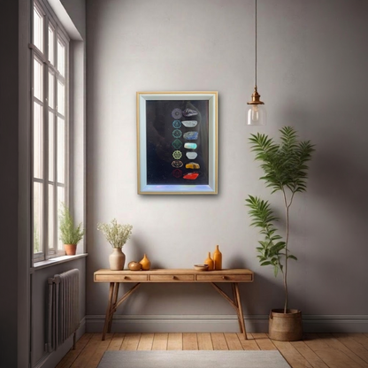 7 Chakra Healing Crystal Frame