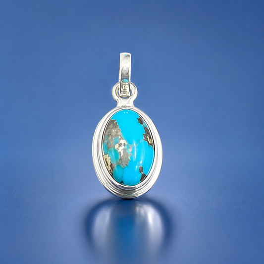 Firoza (Turquoise) Pendant – 925 Sterling Silver