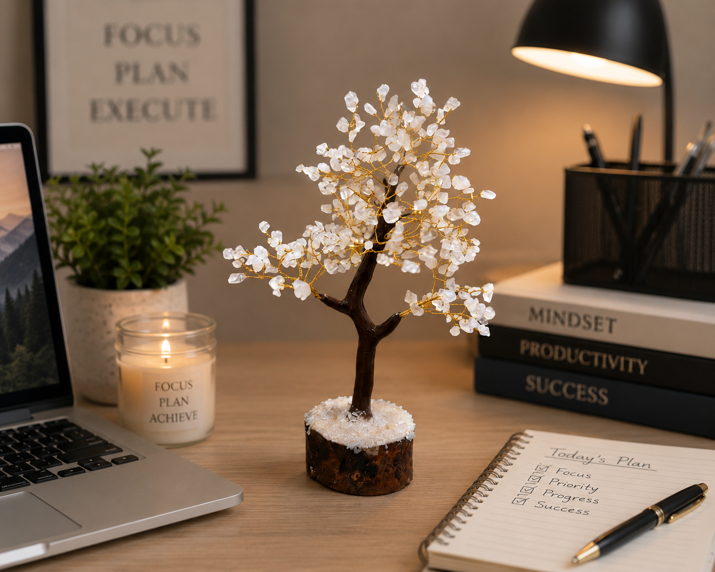 Clear Quartz Crystal Tree