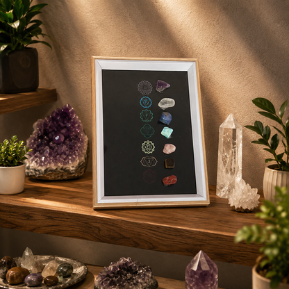 7 Chakra Healing Crystal Frame