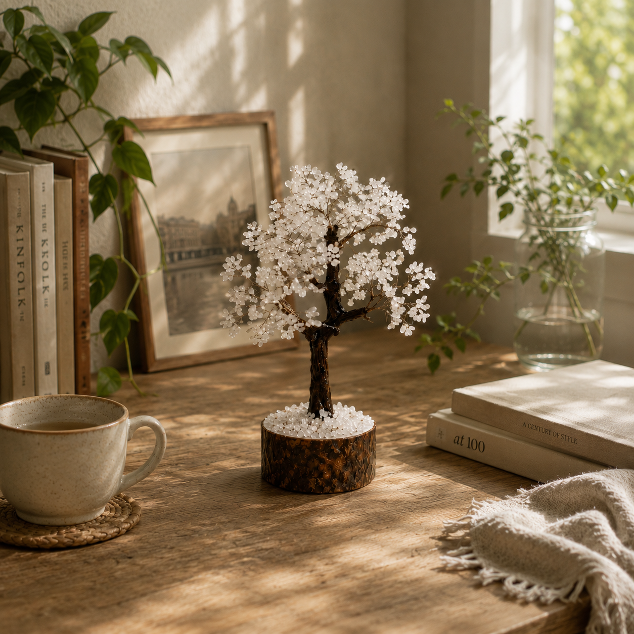 Selenite Crystal Tree
