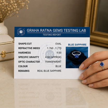 Blue Sapphire (Neelam) Adjustable Ring – 925 Sterling Silver