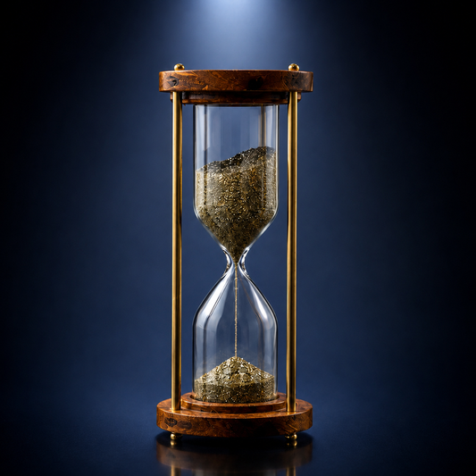 Pyrite Prosperity Hourglass