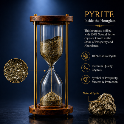 Pyrite Prosperity Hourglass