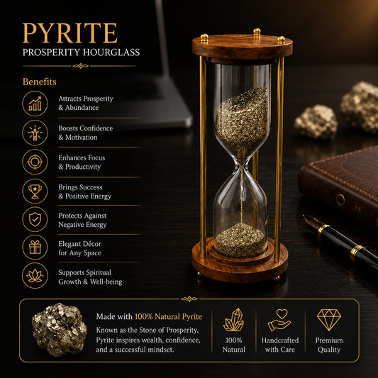 Pyrite Prosperity Hourglass