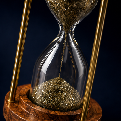 Pyrite Prosperity Hourglass