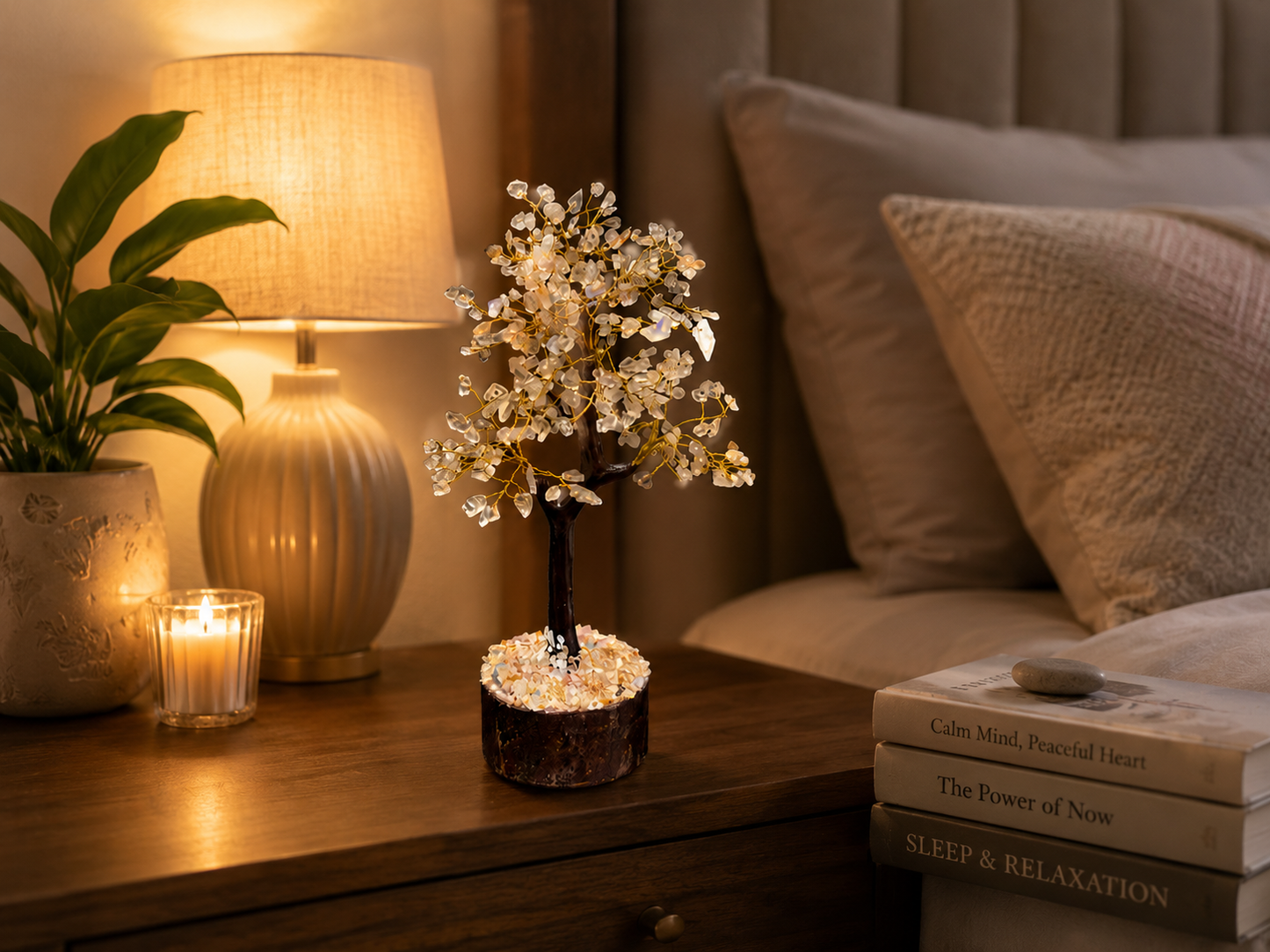 Selenite Crystal Tree