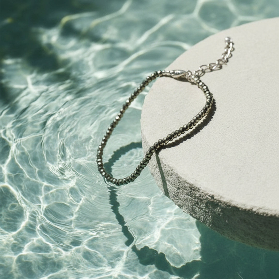 Pyrite Anklet (Adjustable Fit)
