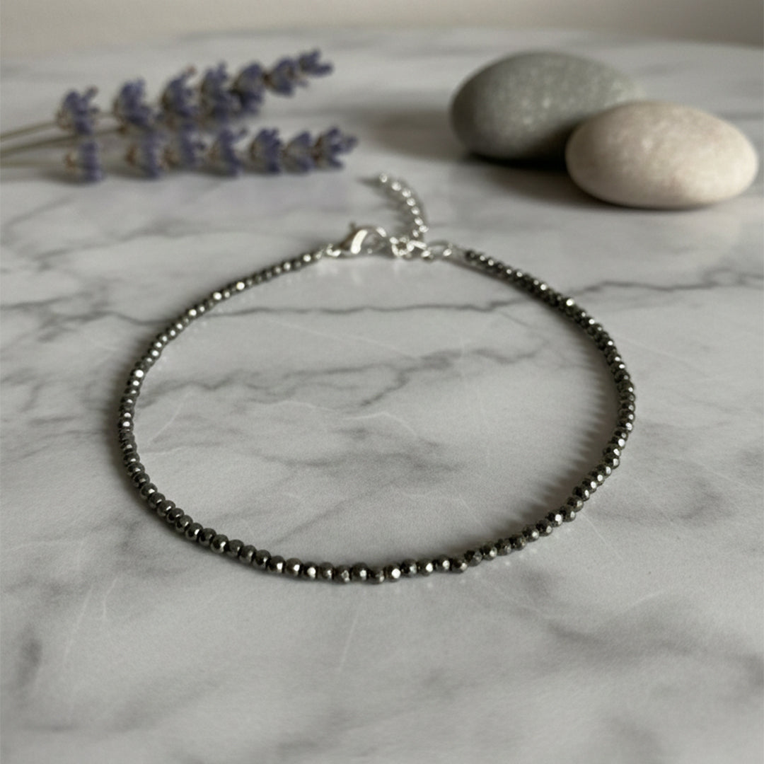 Pyrite Anklet (Adjustable Fit)