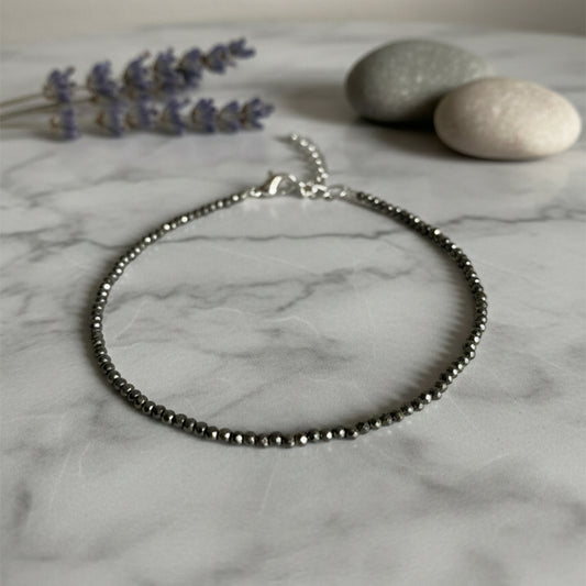 Pyrite Anklet (Adjustable Fit)