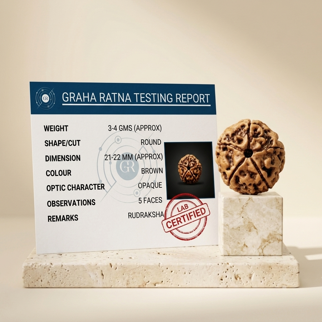 5 Mukhi Rudraksha (Original & Natural)