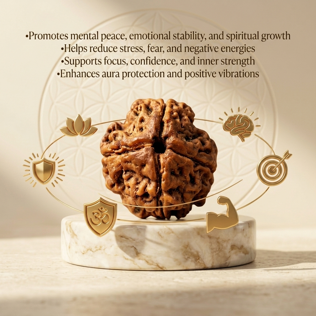 4 Mukhi Rudraksha (Original & Natural)
