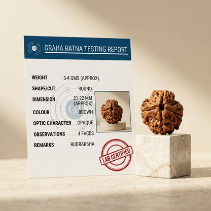 4 Mukhi Rudraksha (Original & Natural)